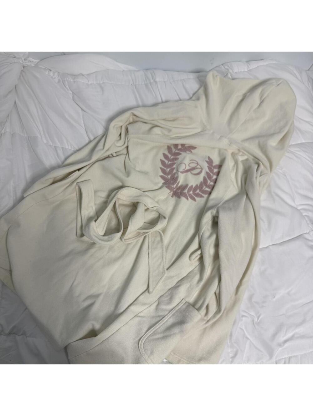 victoria's secret pink beige and pink robe (some marks) XS